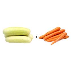 Carrot + Cucumber (500 gm Each)